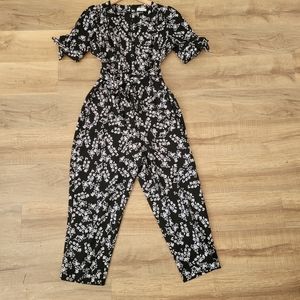 Calvin Klein Black and White Jumper One-Piece Pants Suit Size 14